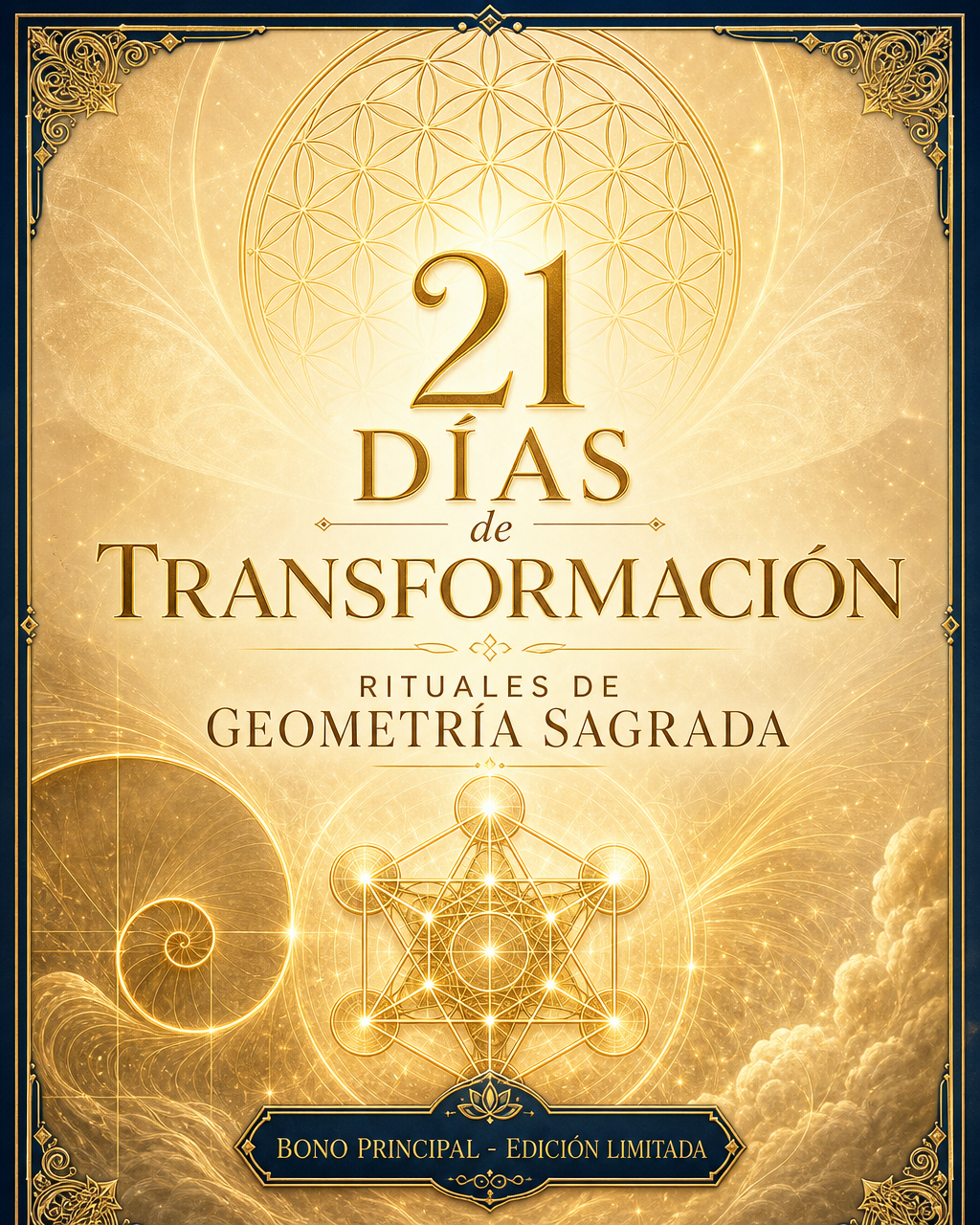 Bono principal: 21 Días de Transformación con rituales de Geometría Sagrada
